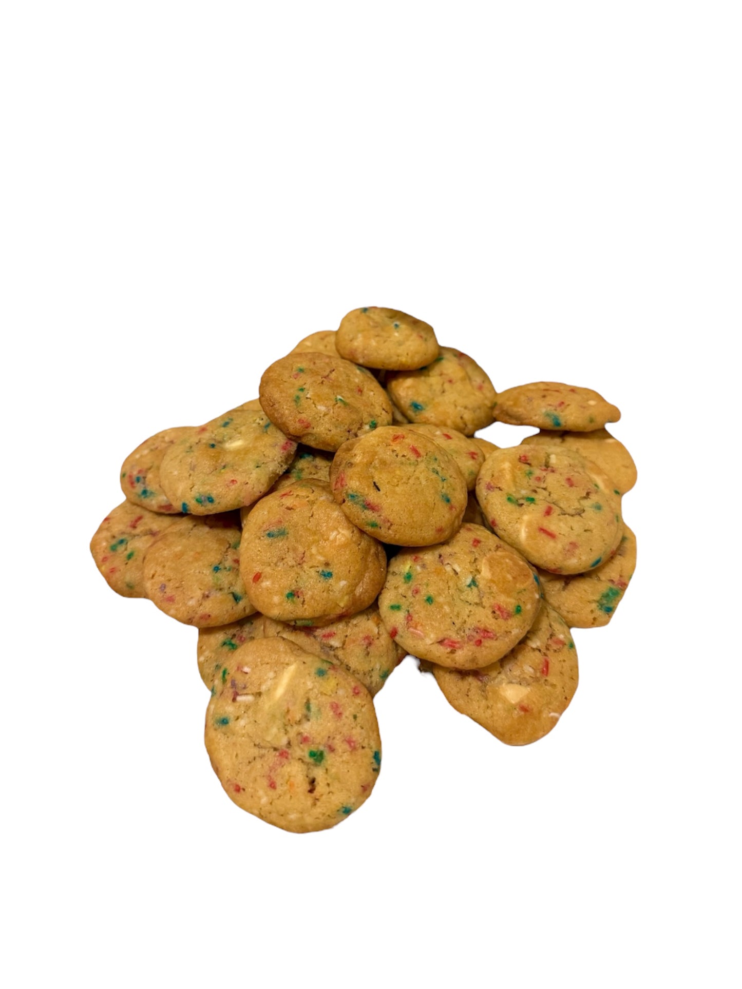 Mini Birthday Cake White Chocolate Cookies